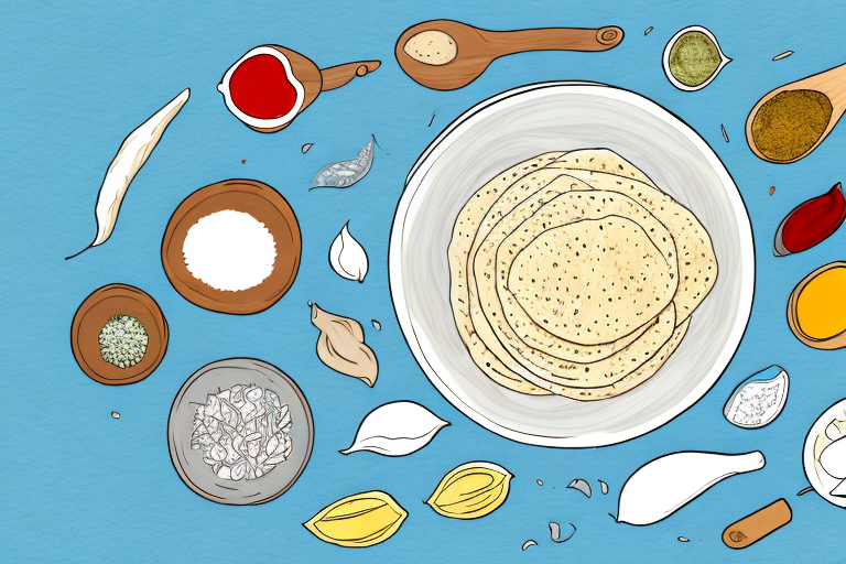 A bowl of ingredients for making naan bread