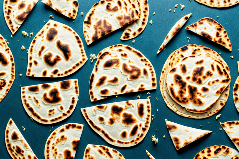 Two flatbreads and two tortillas side-by-side