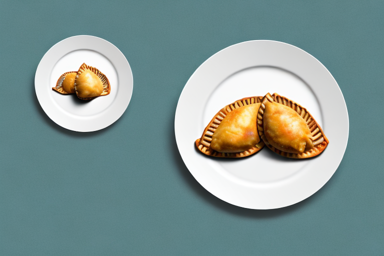A plate with two empanadas