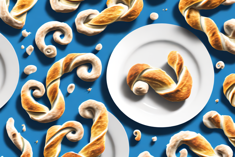 A plate of freshly-baked danish twists
