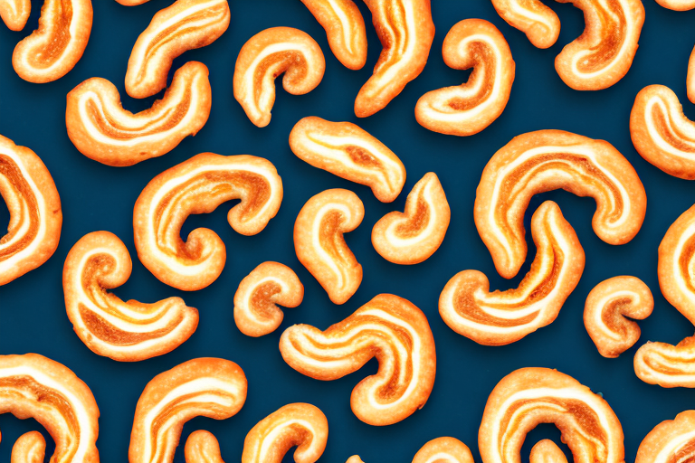 A tray of freshly-baked palmiers
