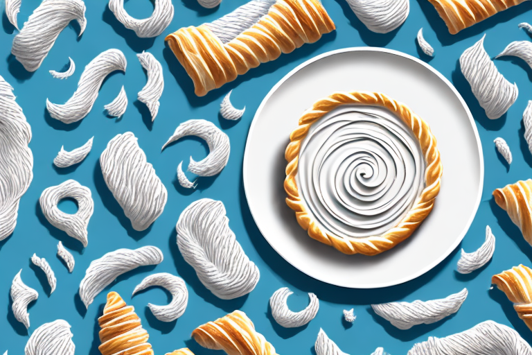 A plate of freshly-baked puff pastry twists