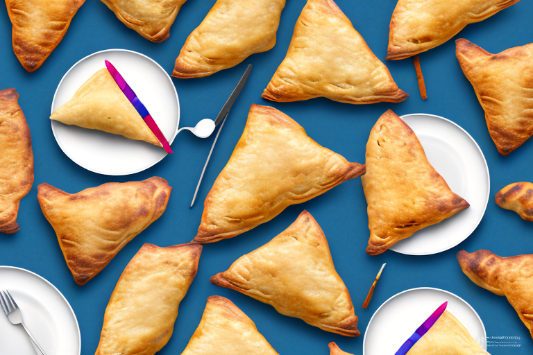 A plate of freshly-baked turnovers