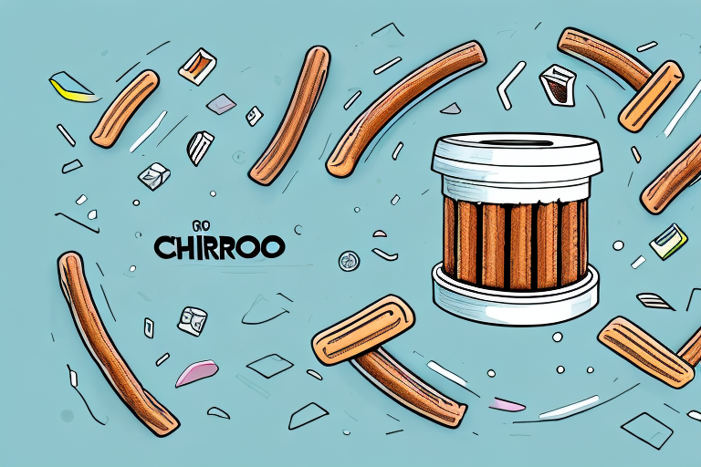 A churro in a sealed container