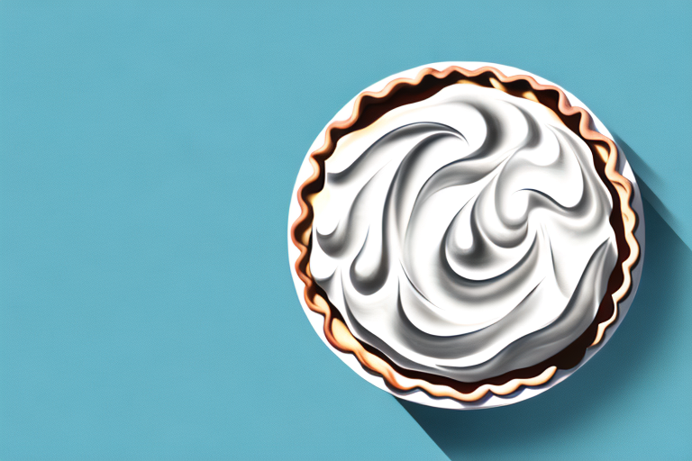 A pie topped with both meringue and whipped cream