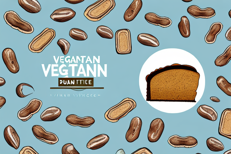 A vegan peanut butter banana cake