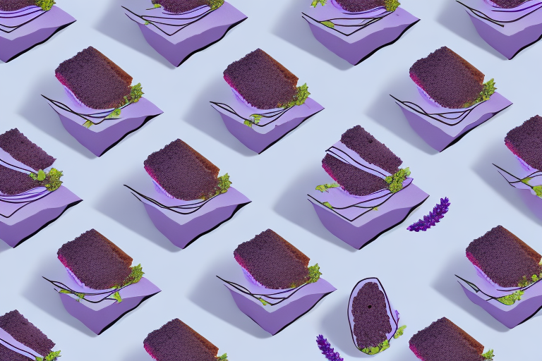 A vegan lavender blackberry cake