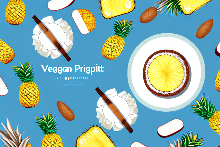 A delicious-looking vegan coconut pineapple cake