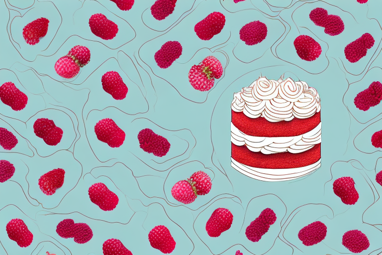A vegan raspberry white chocolate cake