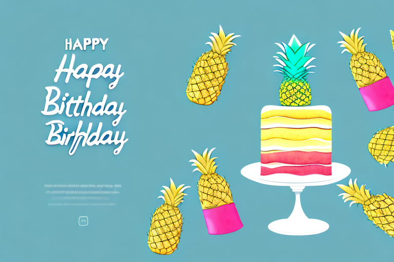 A 10-inch birthday cake with a pineapple juice glaze