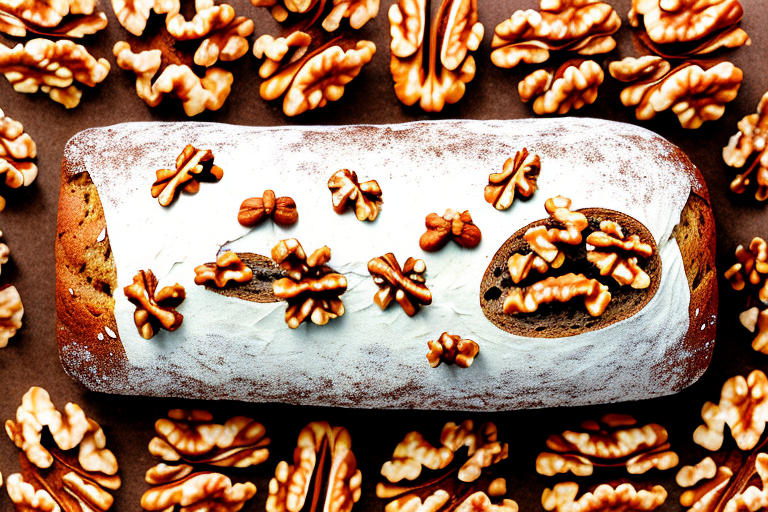 A loaf of walnut bread
