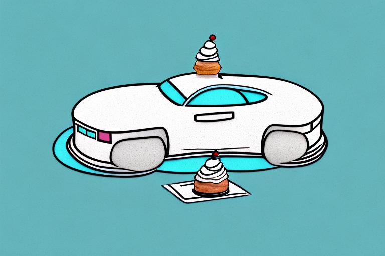A cake in the shape of a car