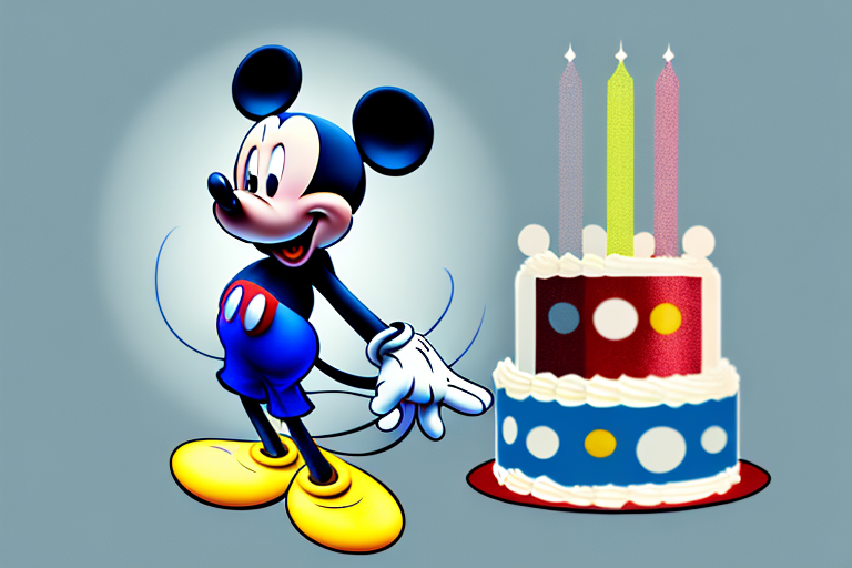 A delicious-looking mickey mouse-themed cake