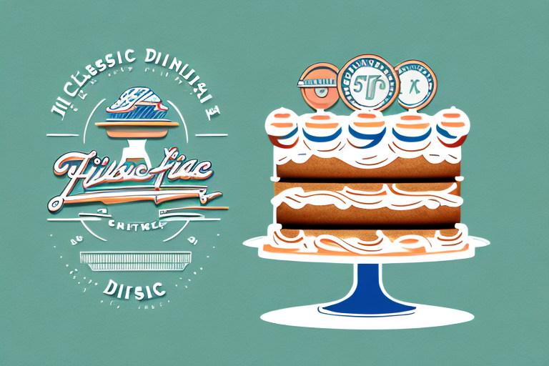 A classic diner-style cake with a retro-inspired design