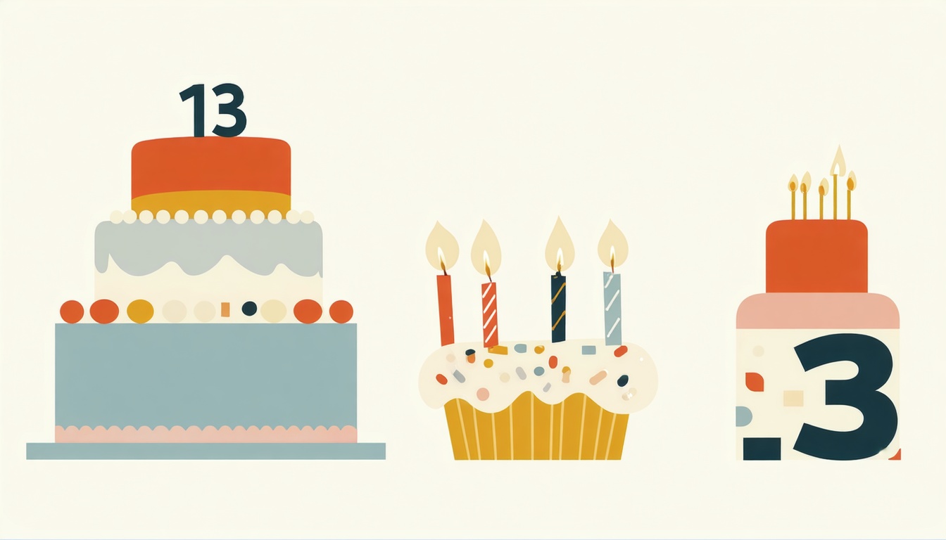 13th birthday cake ideas